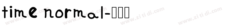 time normal字体转换